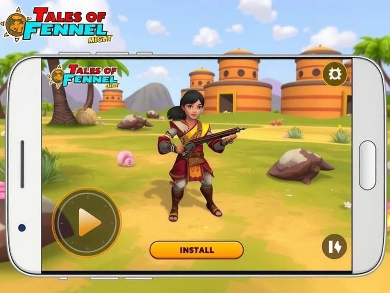 Tales Of Fennel Might gameplay screenshot showing character in Indian-inspired landscape